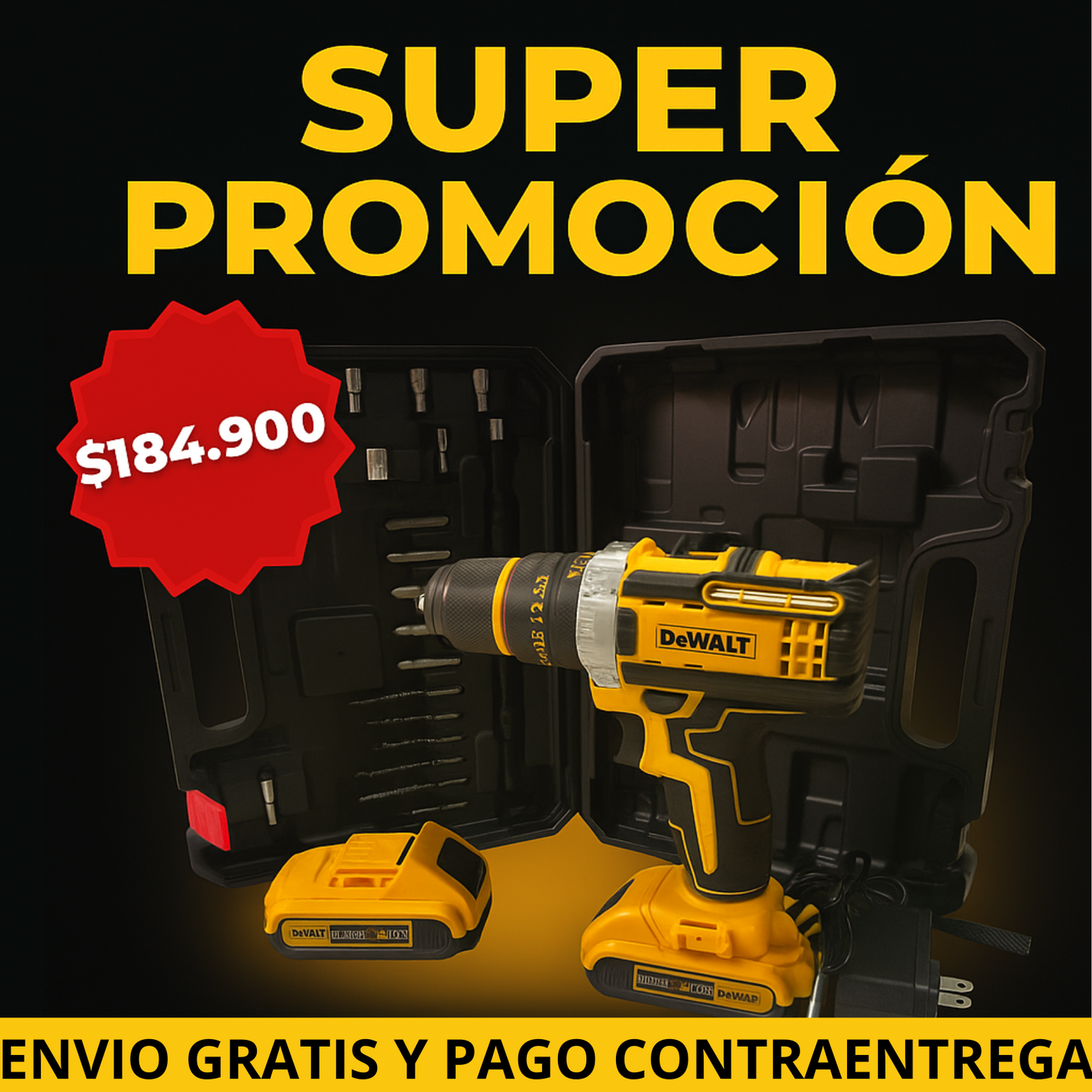 PowerMax 48V – Taladro inalambrico de alto rendimiento