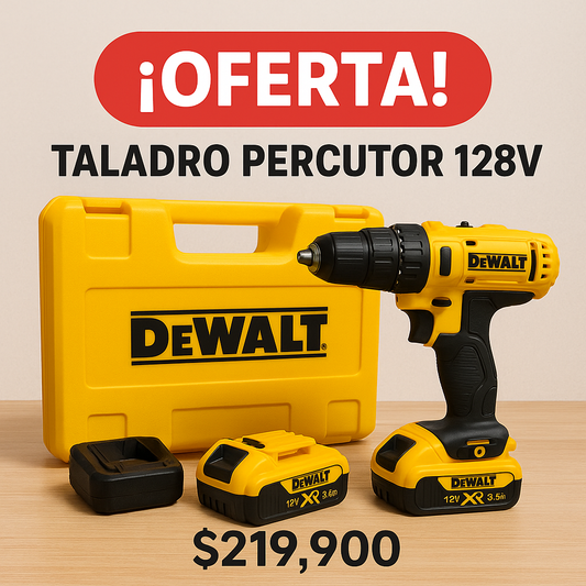 Potencia Imparable en tus manos – Taladro 128V DeWALT