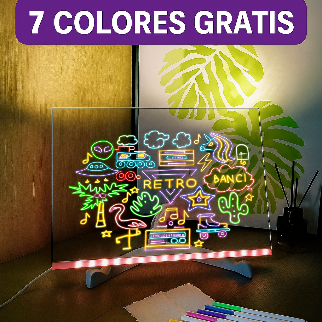 Pizarra led neon explota la creatividad de tus hijos
