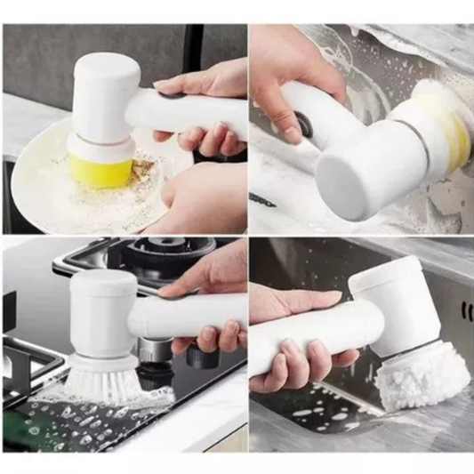 PowerClean Pro™ – Cepillo Eléctrico de Limpieza 3 en 1