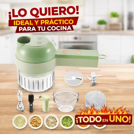 PICADORA ELÉCTRICA 4 EN 1 – TODO LO QUE TU COCINA NECESITA