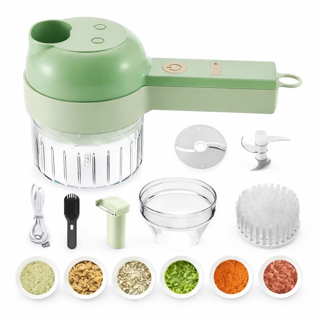 PICADORA ELÉCTRICA 4 EN 1 – TODO LO QUE TU COCINA NECESITA